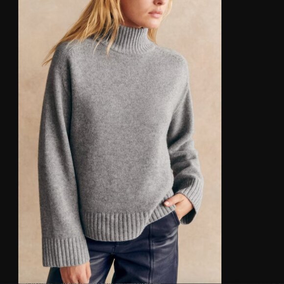 Sezane Grey Wool  Sweater - Picture 5 of 5